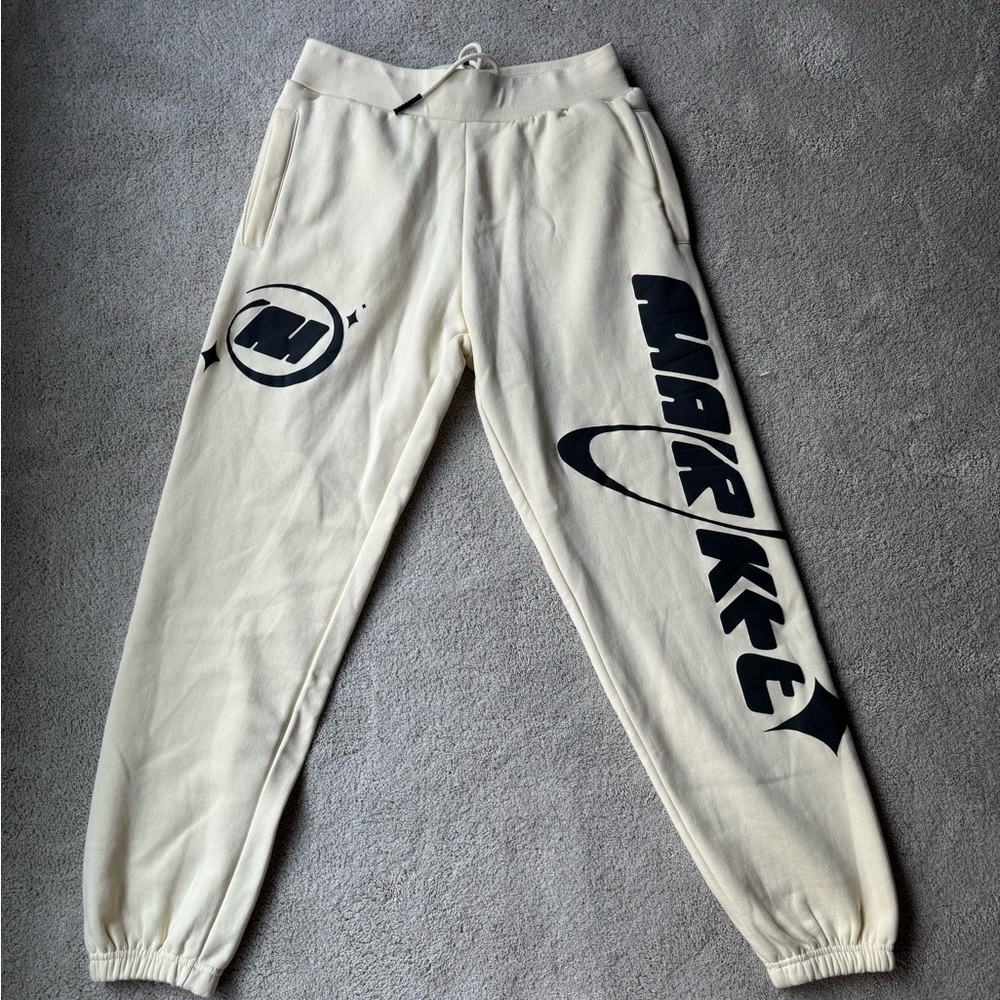Urban Outfitters MARKET Cream and Black Jogger Sweatpants